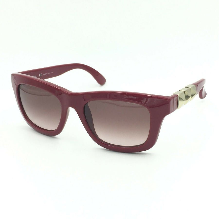 Valentino V691S 640 Square Red Sunglasses W/ Brown Gradient Lens 53mm