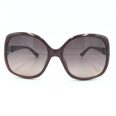 Valentino V640S 613 Square Burgundy Sunglasses W/ Violet Gradient Lens 55mm