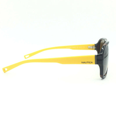 Nautica N6204S Tortoise Matte Yellow w/ Brown Polarized lenses