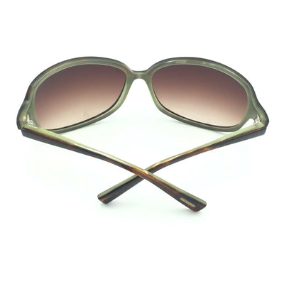 Oliver Peoples BB H Brown Green Sunglasses W/ Brown Gradient Lens 66mm
