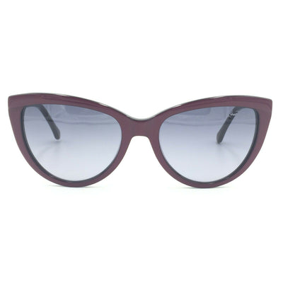 Roberto Cavalli Achird 787S 71B Cat Eye Burgundy Sunglasses Gray Lenses 55mm size