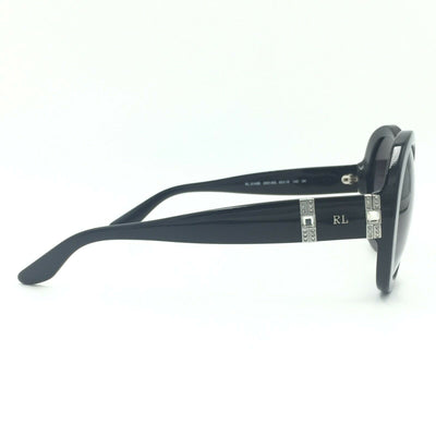 Ralph Lauren RL8145B 5001//8G Oval Black Sunglasses W/ Gray Gradient Lens 53mm