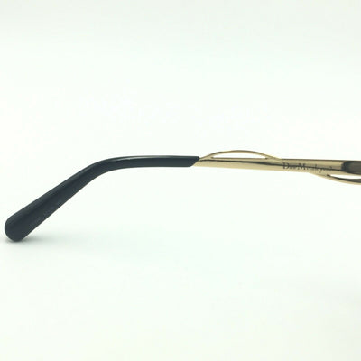 Dior Metaleyes 2 C7VHD Square Black Gold Sunglasses W/ Gray Gradient Lens 57mm
