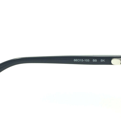 Oliver Peoples BB BK Shiny Black Sunglasses W/ Gray Gradient Lens 66mm