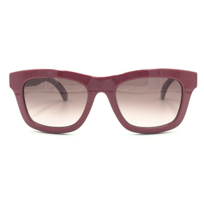 Valentino V691S 640 Square Red Sunglasses W/ Brown Gradient Lens 53mm