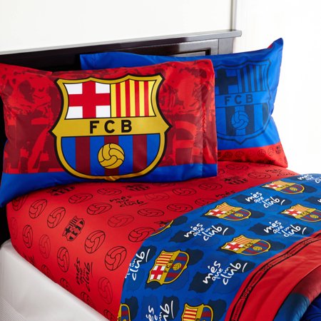 FCBarcelona Microfiber Twin Sheet Set