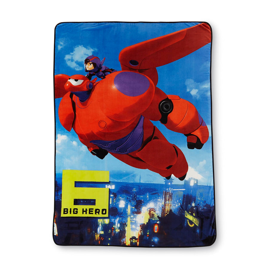 Big Hero 6 Jet Blast Plush Twin Blanket 62x90in